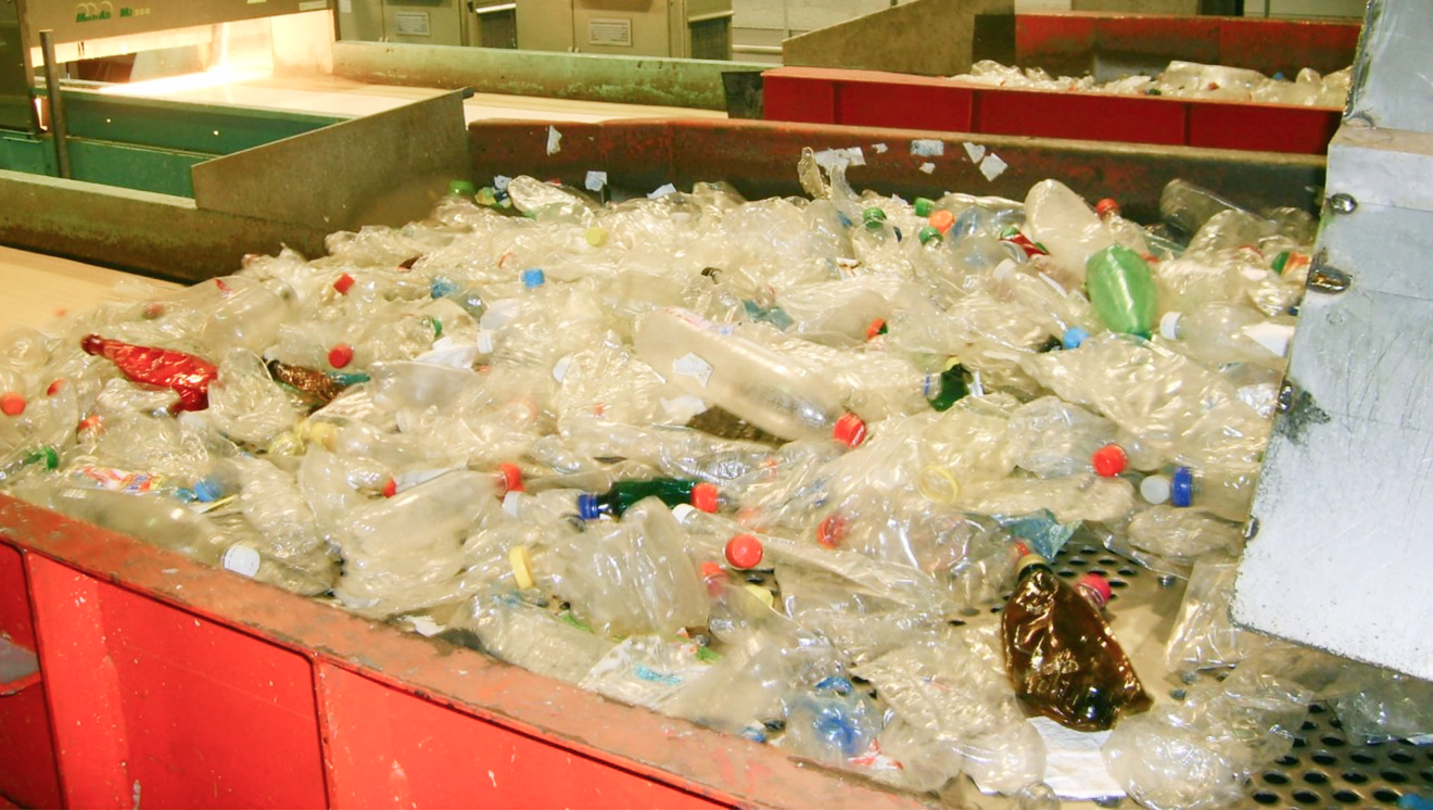 sinex repartition et criblage de bouteilles plastiques