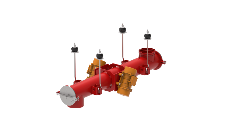electromechanical vibrating tubular conveyor